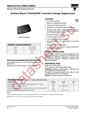 SMAJ100A-E3/13 datasheet  